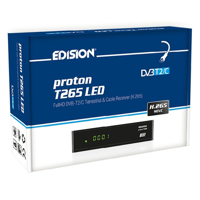 Edision Picco T265 Pro Récepteur numérique terrestre et câble FullHD